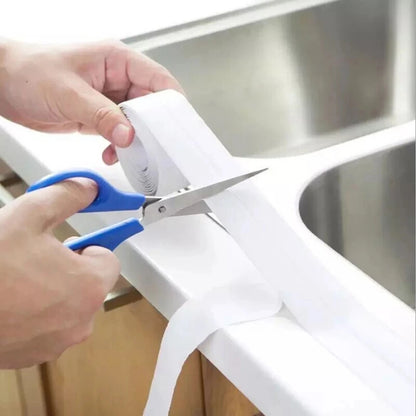 1pc Bathroom Waterproof Wall Stickers Sealing Tapes PVC Adhesive Sealing Strips Sink Edge Tape Kitchen Bathroom Accessories