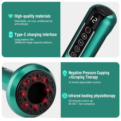 Smart Electric Vacuum Cupping & Massage Device
