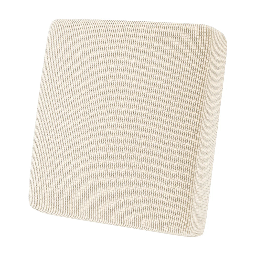 Jacquard Patio Sofa Cushion Cover Universal Outdoor Stretch Sofa Cover Solid Color Cushion Protector Waffle Pattern