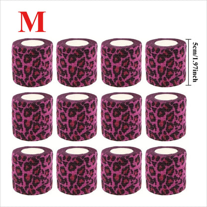 12/10pcs Colorful Sport Self Adhesive Elastic Bandage Wrap Tape Elastoplast For Knee Pad Finger Ankle Palm Aid Kit Pet Tool Warm