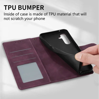 Wallet With Card Slot Flip Leather Case For Samsung Galaxy A05s A07 A13 A14 A15 A16 A17 A26 A34 A35 A36 A52 A53 A54 A55 A56 A71