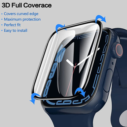 Protector Film For Apple Watch 44mm 45mm 40mm 41mm 49mm 42 38mm Curved Screen Protectors iwatch series 8 7 SE 9 Ultra 10 42/46MM
