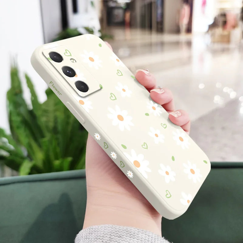 Tender Daisy Phone Case For Samsung Galaxy A56 A36 A26 A55 A35 A25 A15 A17 A16 A07 A06 A05 A54 A34 A24 A14 A04 A04S A04E 4G 5G