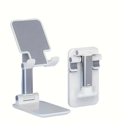 Adjustable Foldable Phone Tablet Stand Portable Desk Holder Universal Compatible Cellphone Mount Sturdy Non Slip Base For Live Stream Office Study Travel Binge Watching Home