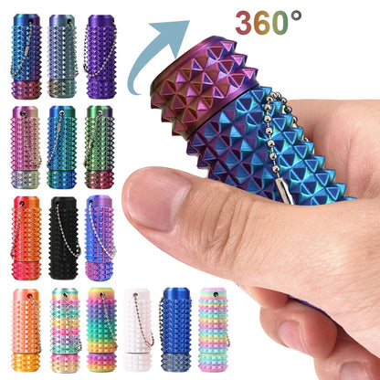 New small painful fingertip pocket mini spiky ball keychain stress-relief key pendant to reduce anxiety