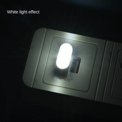 Car Mini USB LED Atmosphere Lights Car Interior Neon Decorative Lamp Emergency Lighting Universal PC Portable Plug and Play