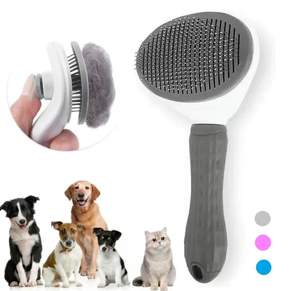 Self-Cleaning Pet Dematting Comb for Dogs & Cats