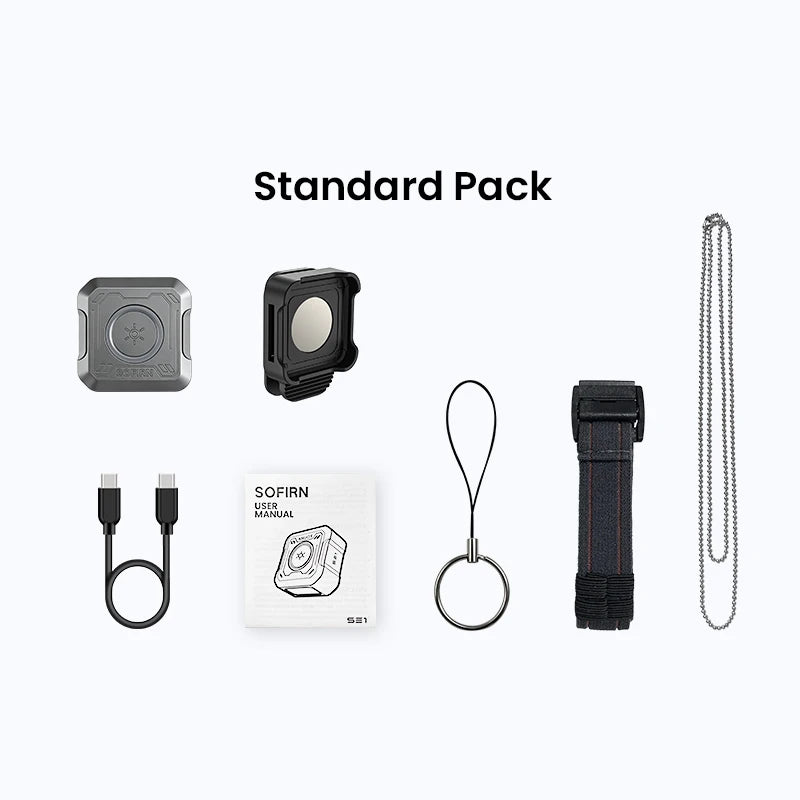SOFIRN SE1 Pocket Flashlight 300Lm Mini EDC Light RGB Signal Ring Quick-Release Magnetic Wrist Keychain Torch for Bike Ride