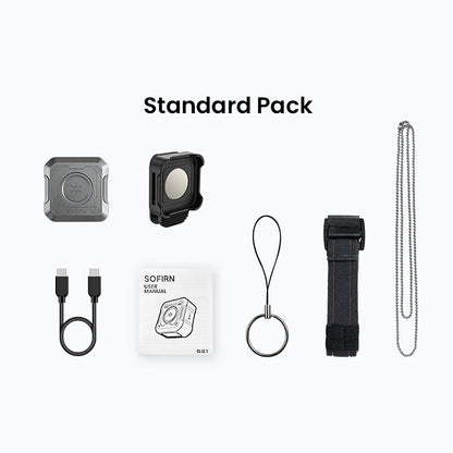 SOFIRN SE1 Pocket Flashlight 300Lm Mini EDC Light RGB Signal Ring Quick-Release Magnetic Wrist Keychain Torch for Bike Ride