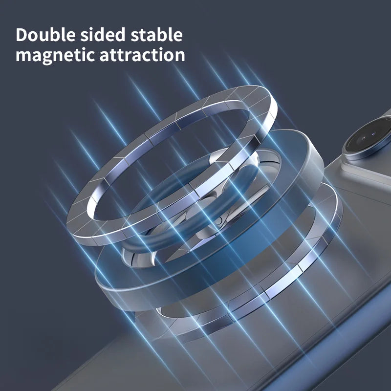 2026 New Double Sided Magnetic Phone Stand For MagSafe - Strong Magnet, Folding Holder For IPhone Android Accesories
