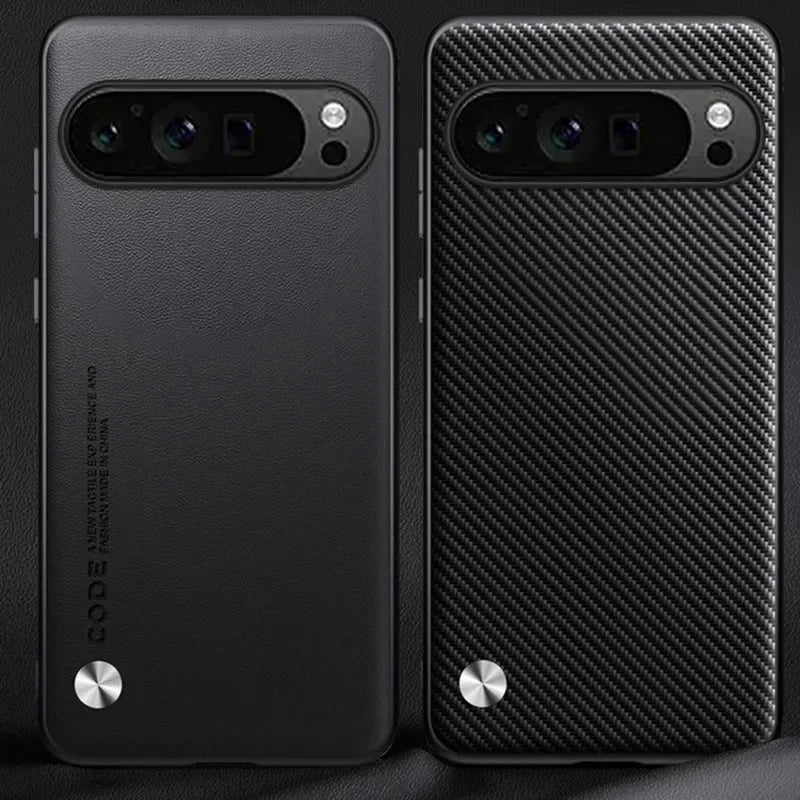 Luxury Leather Phone Case for Google Pixel 10A 10 11 XL 9A 9 Pro 8Pro 7 6 Pro 8A 7A 5A 4 Plain Skin Shockproof Soft Back Cover