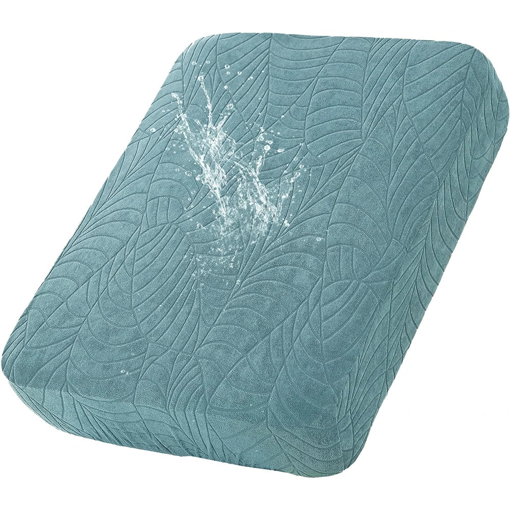 Waterproof Stretch Sofa Cushion Cover Jacquard Fabric Pure Sofa Cover Removable Protector Couch Cover Chaise Lounge Living Room