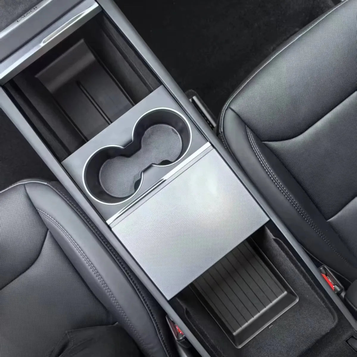 For Tesla Model Y Juniper 2025 Model 3 Highland 2024 Center Console Armrest Storage Organizer Box Tray Sunglasses Phone Holder
