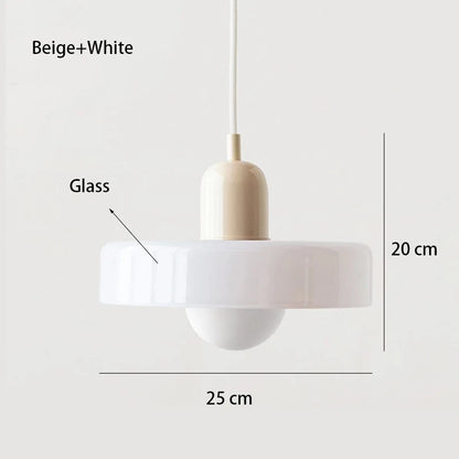 Nordic Glass Bauhaus Dining Room Chandelier Living Room Bedroom Bar Retro Coffee Shop Decoration Chandelier Lighting Fixtures