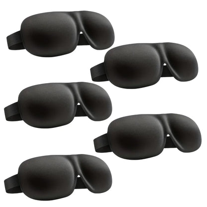 3D Contoured Sleep Eye Mask – Ultra-Soft Light Blocking Cover