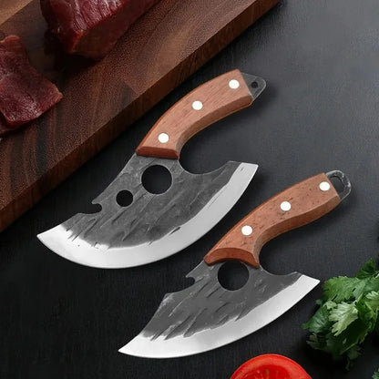 Multifunctional Knife Forged Kitchen Knife Stainless Steel Meat Cleaver Boning Knife with Bottle Opener Pocket With Knife Cover