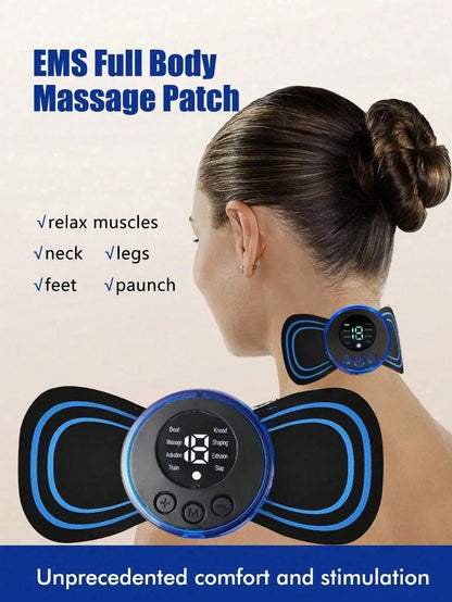 Electric Neck Massage Pads To Relieve Shoulder And Neck Pressure, EMS Micro Current Neck Massage Patches