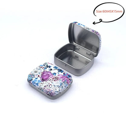 New Square Tin Storage Box – Silver Metal Box for Jewelry, Coins, Keys & Candy