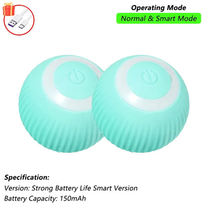 iLMH 1/2 PCS Cat Interactive Ball Toy Automatic Rolling Ball Faux Tail Rechargeable Smart Pet Electric Toy Pet Toy Imitate Mouse