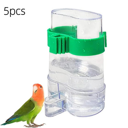 Automatic Bird Water Dispenser Bird Drinking Feeder Transparent Bird Cage Water Fountain for Budgie Cockatiel Lovebird Canary