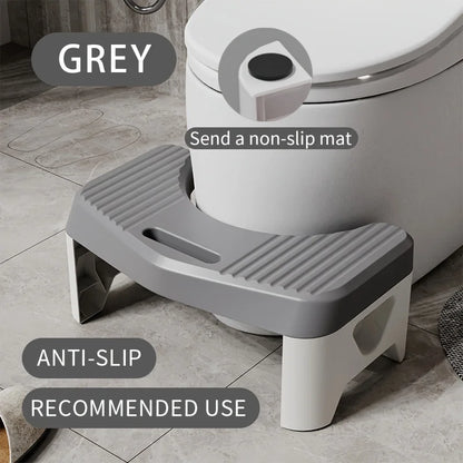 1Pc Toilet Stool for Bathroom, Comfort Toilet Stool for Adult Kids Pregnant Women, Squatting Aid Footstool, Anti Slip Thickening