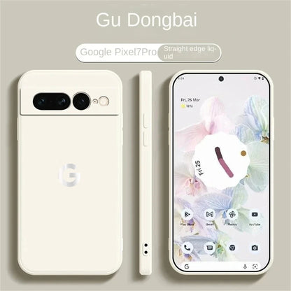 Ultra Slim Liquid Silicone Phone Case For Google Pixel 10A 9 Pro XL 8 7 6 Pro Wireless Charging Shockproof Protector Back Cover