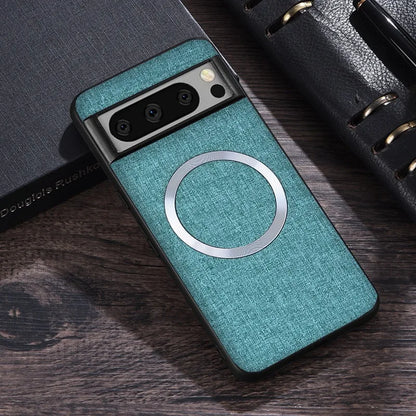 for Magsafe Fabric Cloth Case for Google Pixel 9 8 7 6 10 Pro XL 7A 8A 6A Magnetic Wireless Charging Slim Cover for Pixel 9Pro