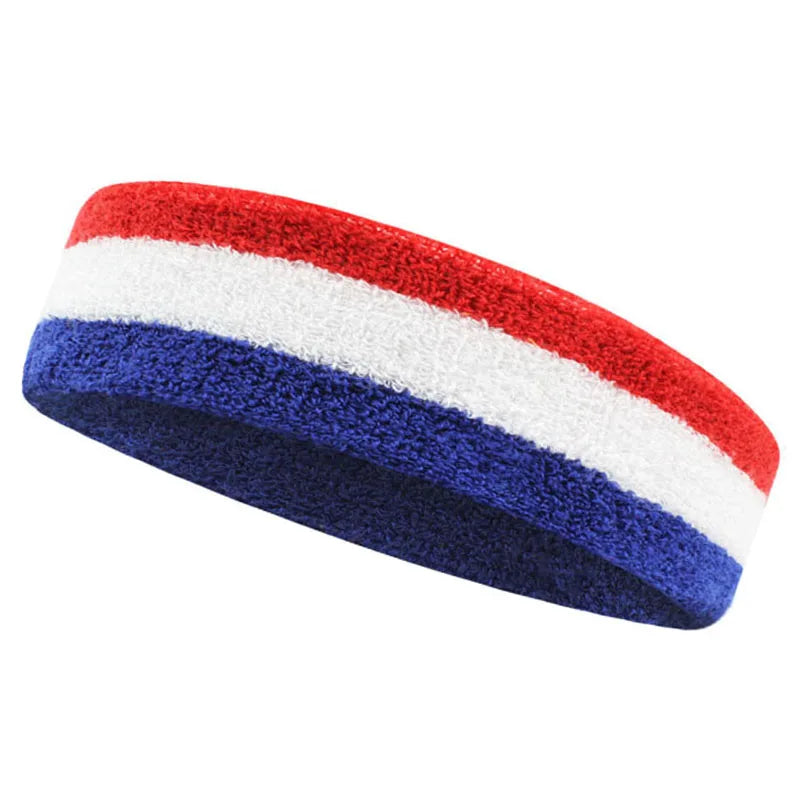 AOLIKES 1PCS Sweatbands Sports Headband - Terry Cloth Moisture-Wicking Sports Towel Headband for Tennis,Basketball,Running,Gym