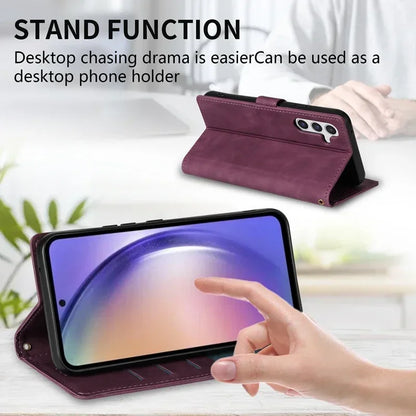 Wallet With Card Slot Flip Leather Case For Samsung Galaxy A05s A07 A13 A14 A15 A16 A17 A26 A34 A35 A36 A52 A53 A54 A55 A56 A71