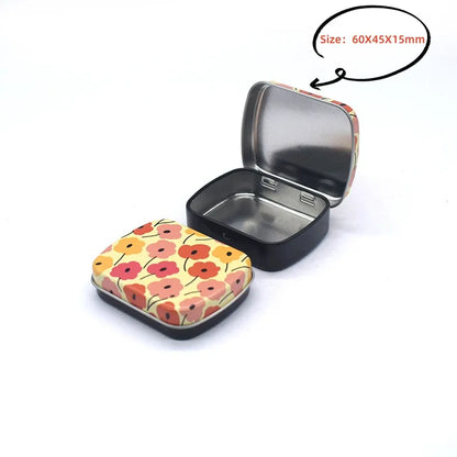 New Square Tin Storage Box – Silver Metal Box for Jewelry, Coins, Keys & Candy