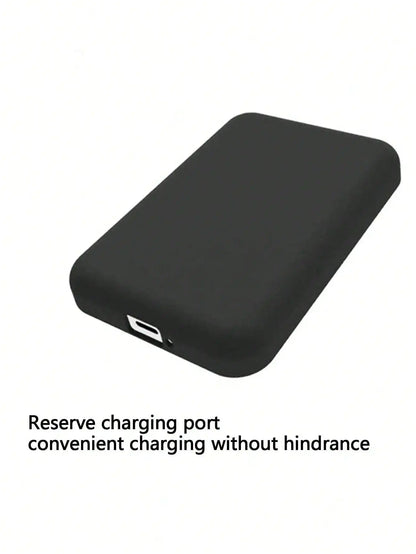 1Pcs Black TPU Charging Case Protector, Compatible With Apple's Original MagSafe Wireless Power Bank
