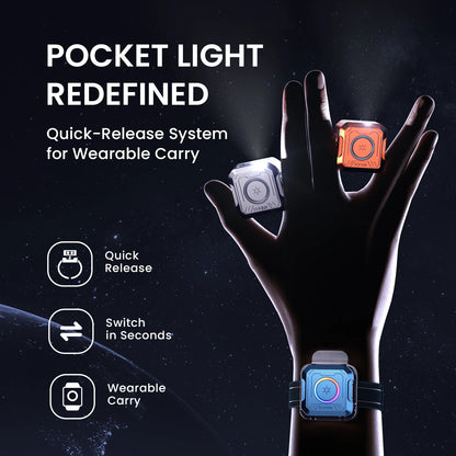 NEW SOFIRN SE1 300Lm Pocket Flashlight 76M RGB Signal Ring EDC Light Magnetic Wrist Keychain Torch