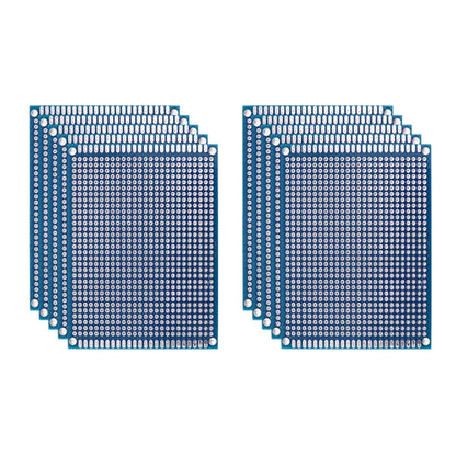 5/10PCS PCB Board Prototype Board Blue 2x8/3x7/4x6/5x7/7x9cm Double Sided Circuit Boards For DIY Soldering Project