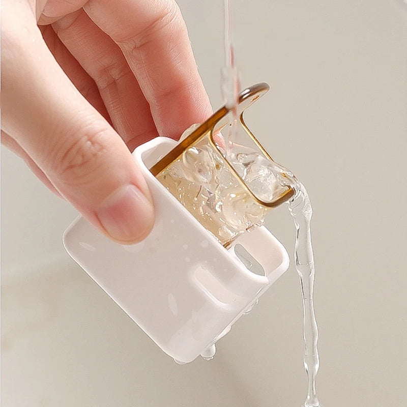 2/3/4PCS Toothbrush Holder Wall-mounted Punch-free Toothbrush Rack Dustproof Bathroom Electric Toothbrush Organizer