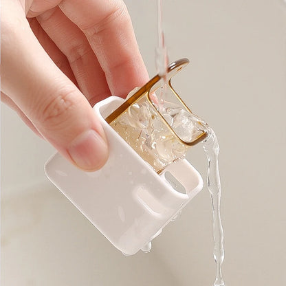 2/3/4PCS Toothbrush Holder Wall-mounted Punch-free Toothbrush Rack Dustproof Bathroom Electric Toothbrush Organizer
