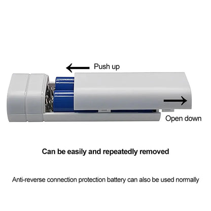 2 Slots 5V 18650 Power Bank Box Kit Fast Charging Power Bank TYPE-C USB Output Ports Plastic Shell Portable Battery Charger Case