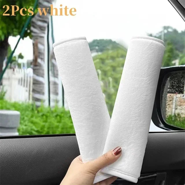 Universal Comfort Car Seat Belt Shoulder Pads Soft Polyester Protection for Adults Teens Accessories for Cozy Safe Rides Amagi