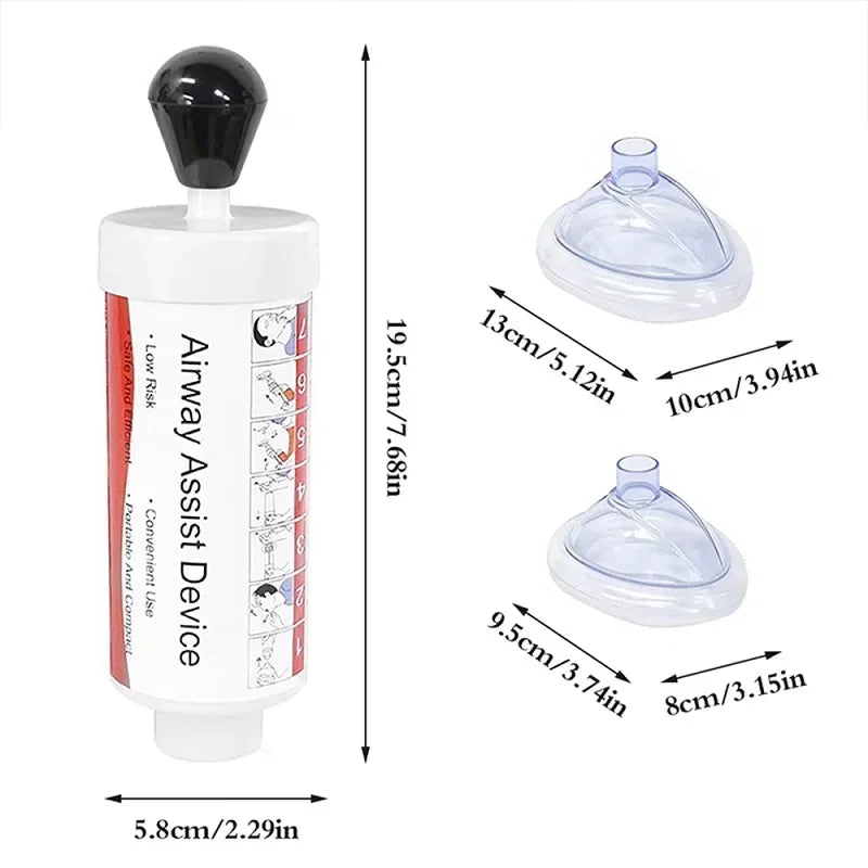 Simple Asphyxia Training Devices Respiratory Rescue Choking Device Anti-Choking Adults Kids Airway Suction Rescue First Aid Kits