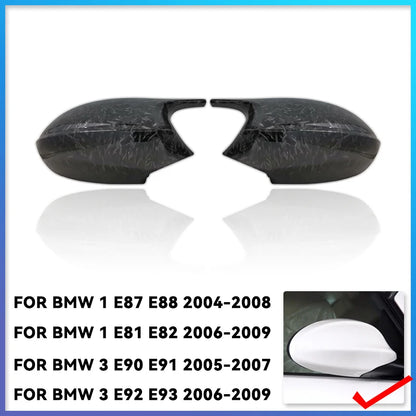 E90 E91 Black M3 Style Cover E81 E82 E87 E88 for BMW 1 3 Series E92 E93 Carbon Fiber M Look Rear Mirror Cap Car Accessories