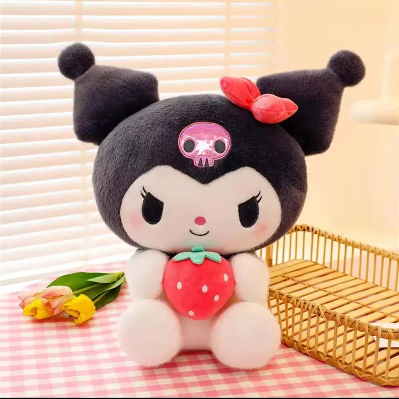 =New Kawaii 25cm Sanrio Plush Toy Jade Dog Kuromi Dressing Doll Doll Plush Toy Stuffed Animal Patung Dolls Birthday Gift