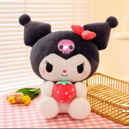 =New Kawaii 25cm Sanrio Plush Toy Jade Dog Kuromi Dressing Doll Doll Plush Toy Stuffed Animal Patung Dolls Birthday Gift