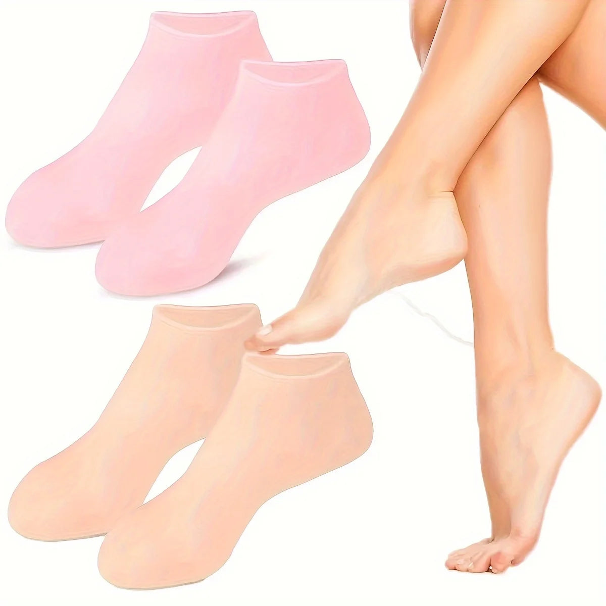 Socks Exfoliating Moisturizing Anti Dry Cracked Plantar Protection Socks ExfoliatingSilicone Socks Foot Skin Care Elastic Socks