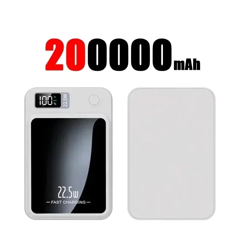 Lenovo Magnetic Wireless Power Bank 500000mAh PD22.5W Large Capacity Fast Charging External Battery For iphone Samsung Xiaomi