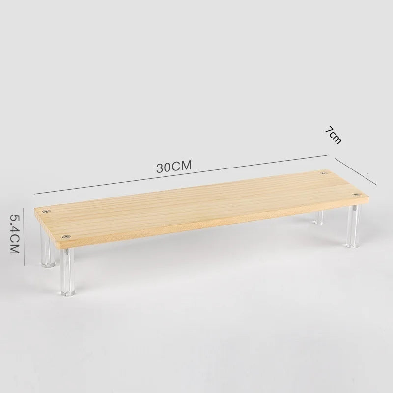 Clear Acrylic Display Stand For Anime Figures Cupcake Shelf Organizer Desserts Holder Jewels Display Risers Stand Perfume Stand