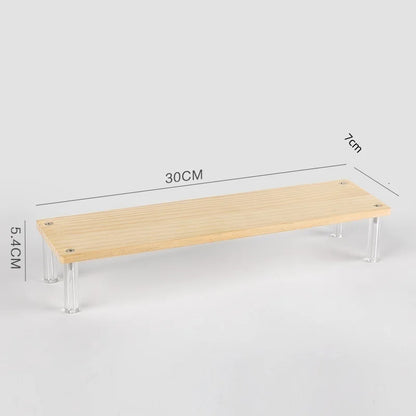 Clear Acrylic Display Stand For Anime Figures Cupcake Shelf Organizer Desserts Holder Jewels Display Risers Stand Perfume Stand