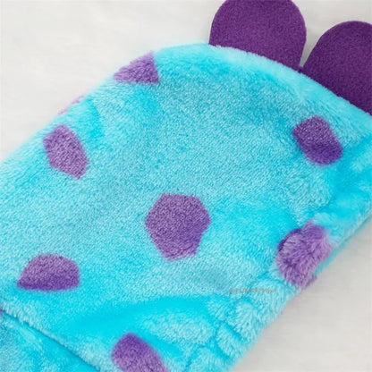 1PC Pet Clothing Dog Cat Autumn and Winter Thickened Warm Blue Dinosaur Hooded Coat For Small Medium Dogs