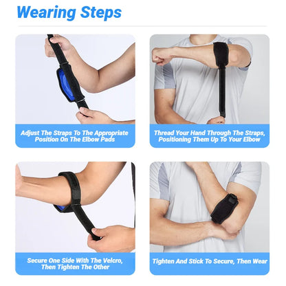 1Pc Adjustable Elbow Brace - Sports Compression Arm Support For Basketball, Tennis, Volleyball, Golf Unisex Fitness Tool