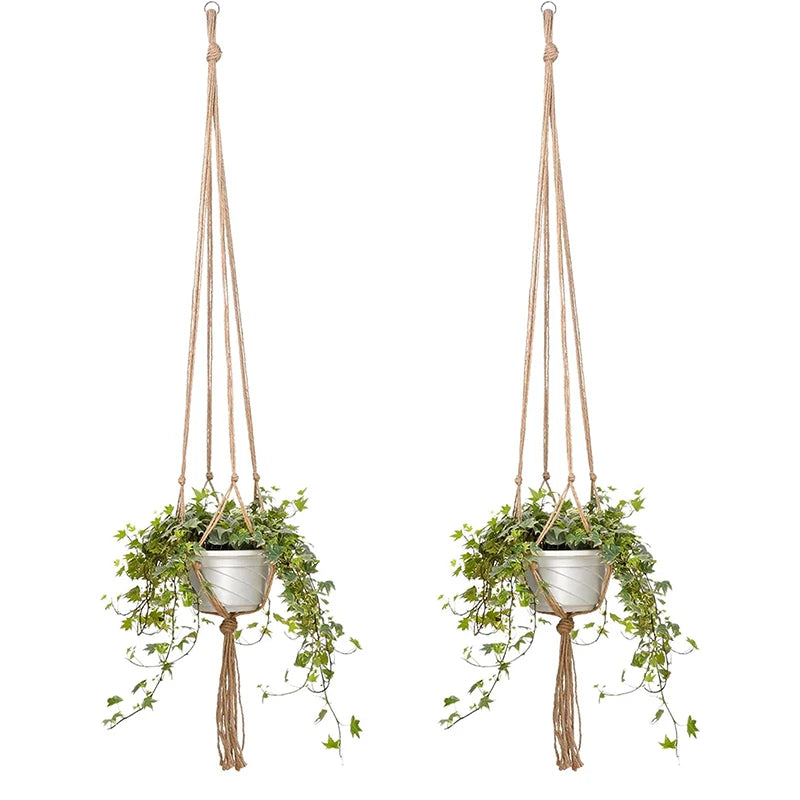 Hanging Plant Pot Hanging Basket Vases with Hook Creative Macrame Suspension Plant Planters for Hanging  Flower Pot Net
