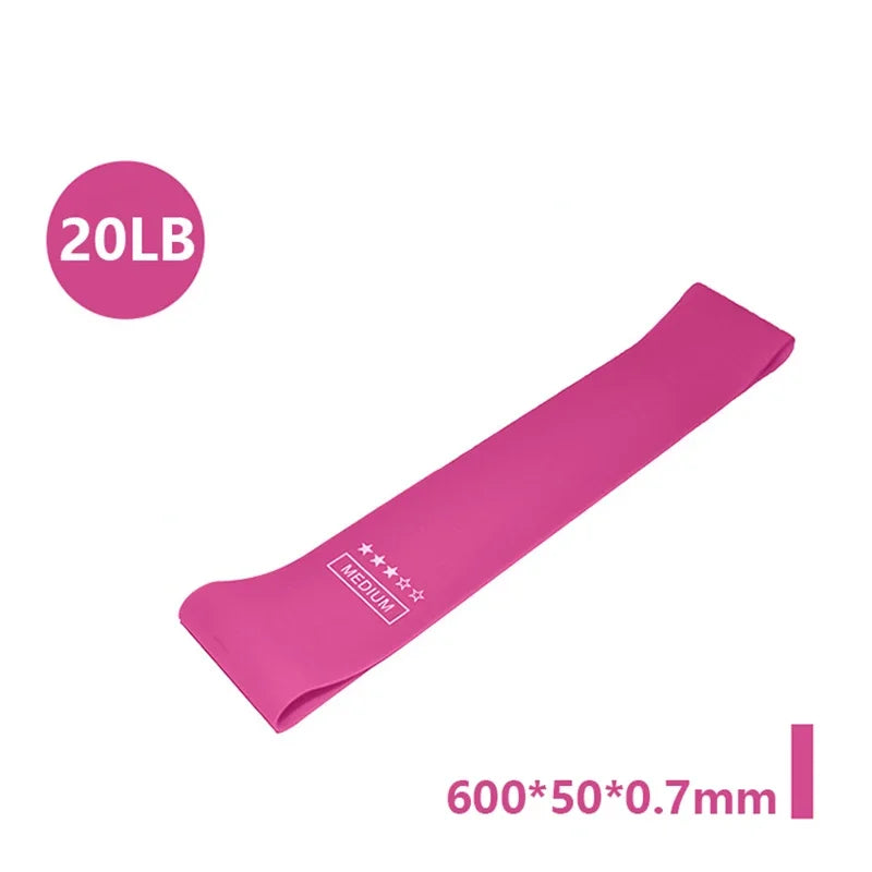 Silicone Resistance Band Set for Yoga, Pilates, and Crossfit