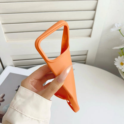 Orange Matte Silicone Case For iPhone 17 Pro Max Air 16E 16 E 15 Plus 14 13 12 17Pro iPhone17 Shockproof Phone Cover Accessories
